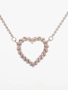 Tiffany & Co. Twist Heart Necklace Silver
